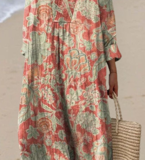 Elisa | Retro lillemuster kleit
