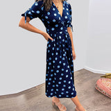 Monika | Elegantne kleit täpilise mustriga
