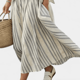 Bárbara | Daisy Elegantne bambusest triibuline kudumikomplekt