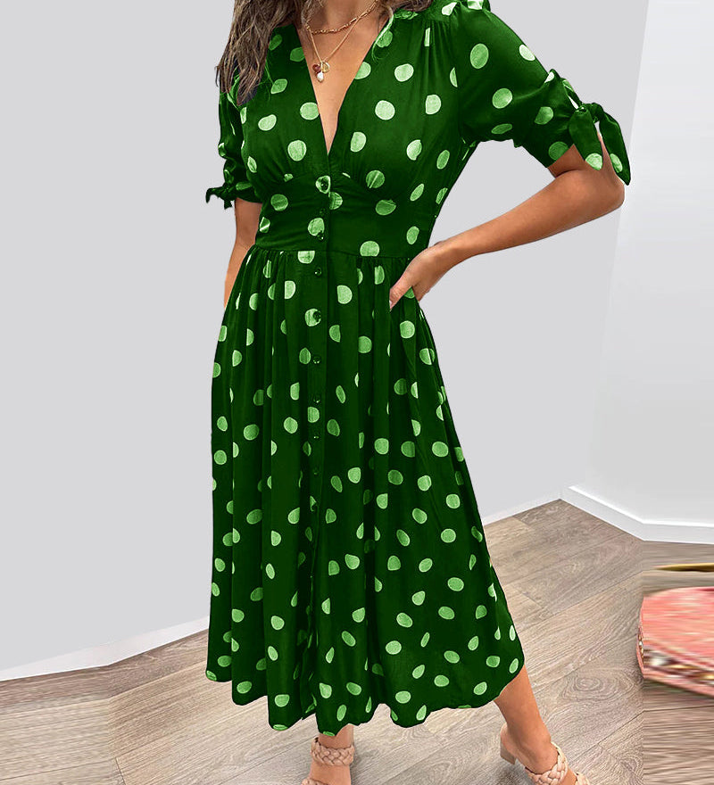 Monika | Elegantne täppidega kleit