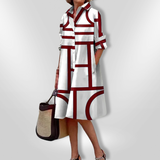 Helen | Geomeetrilise mustriga kleit