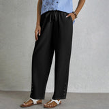 Shania - Nööpidega Lahtised Püksid
