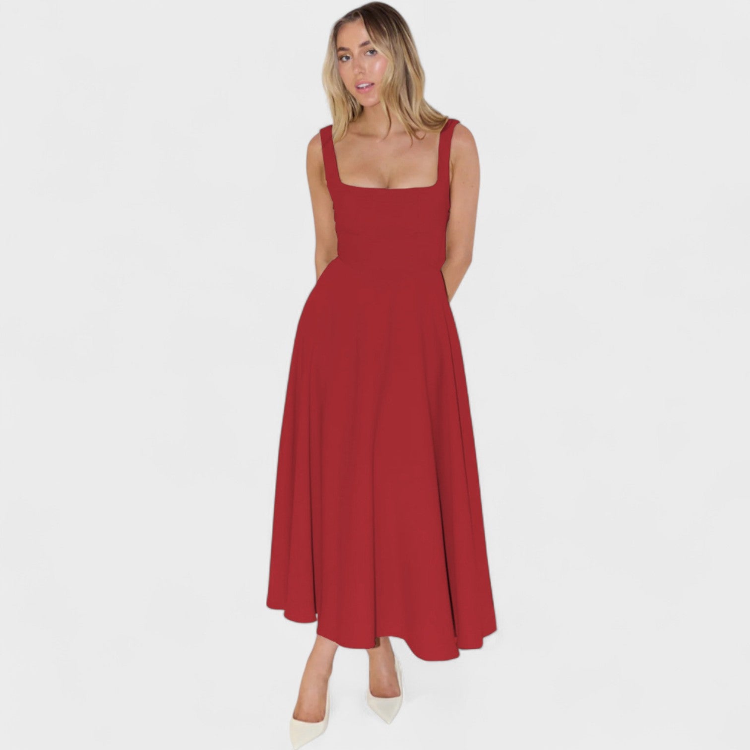 Maribel | Midi-kleit kaelusega