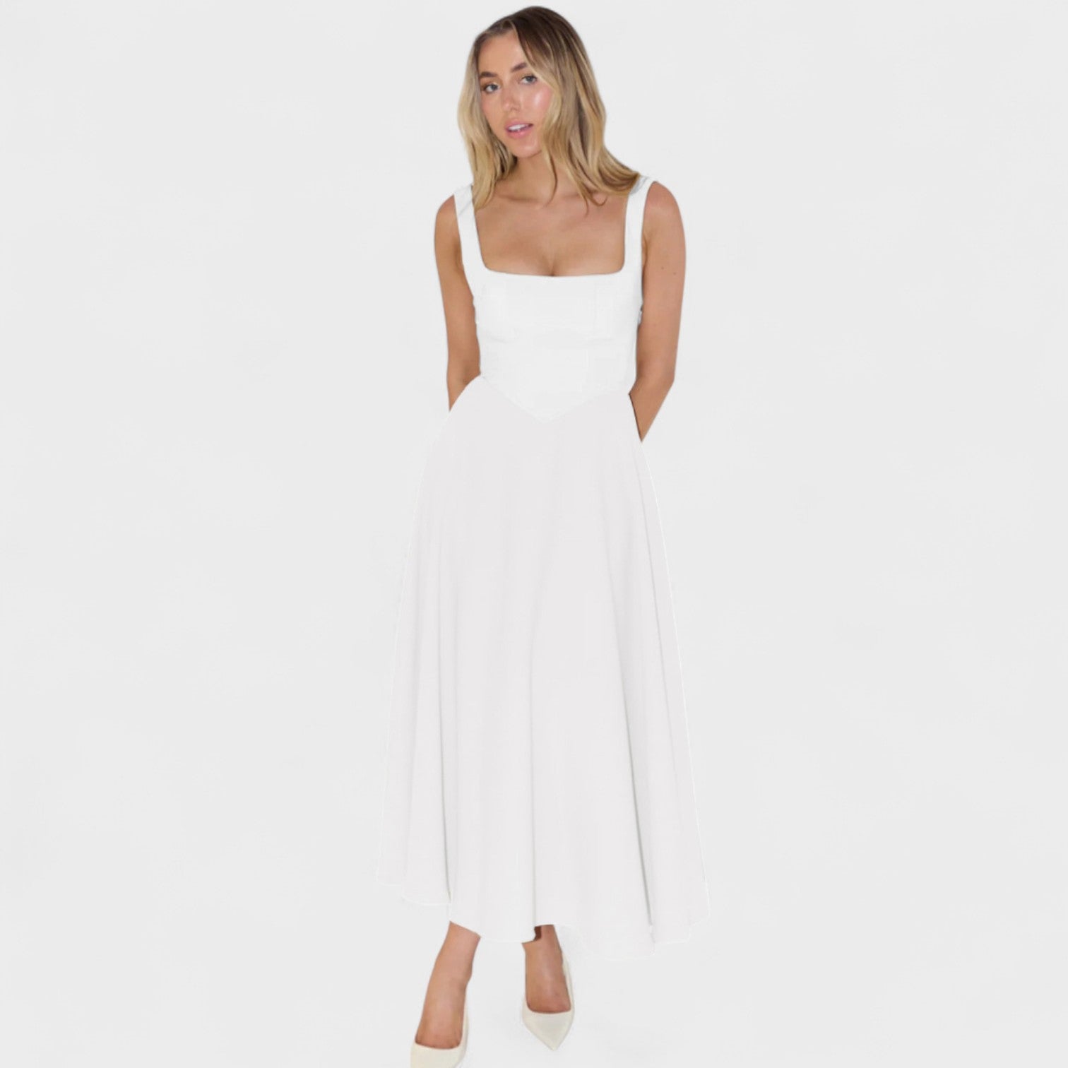 Maribel | Midi-kleit kaelusega