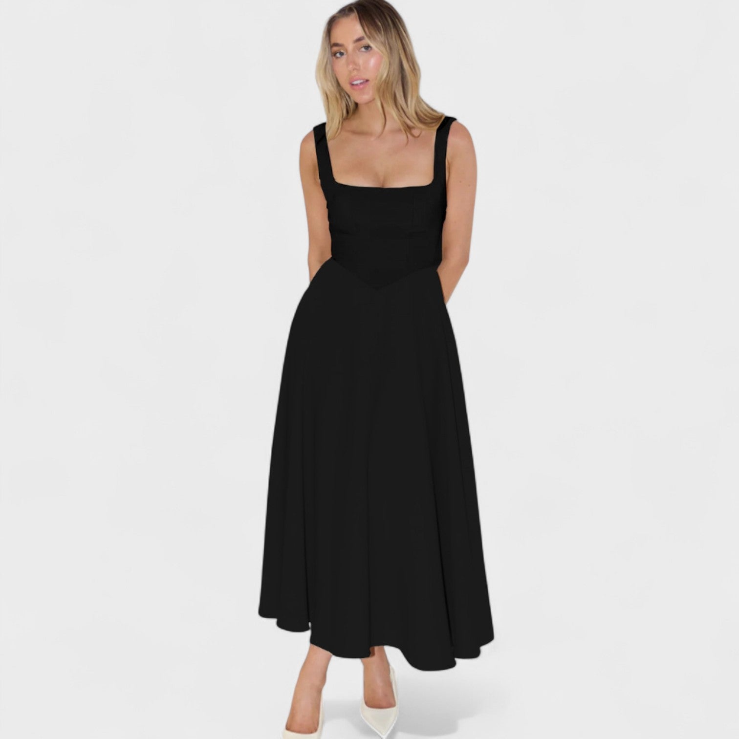 Maribel | Midi-kleit kaelusega