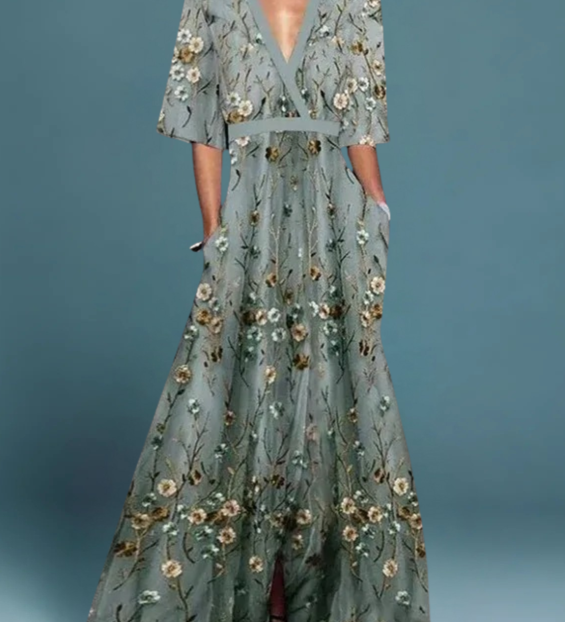 Romi | Elegantne lilleline maksikleit
