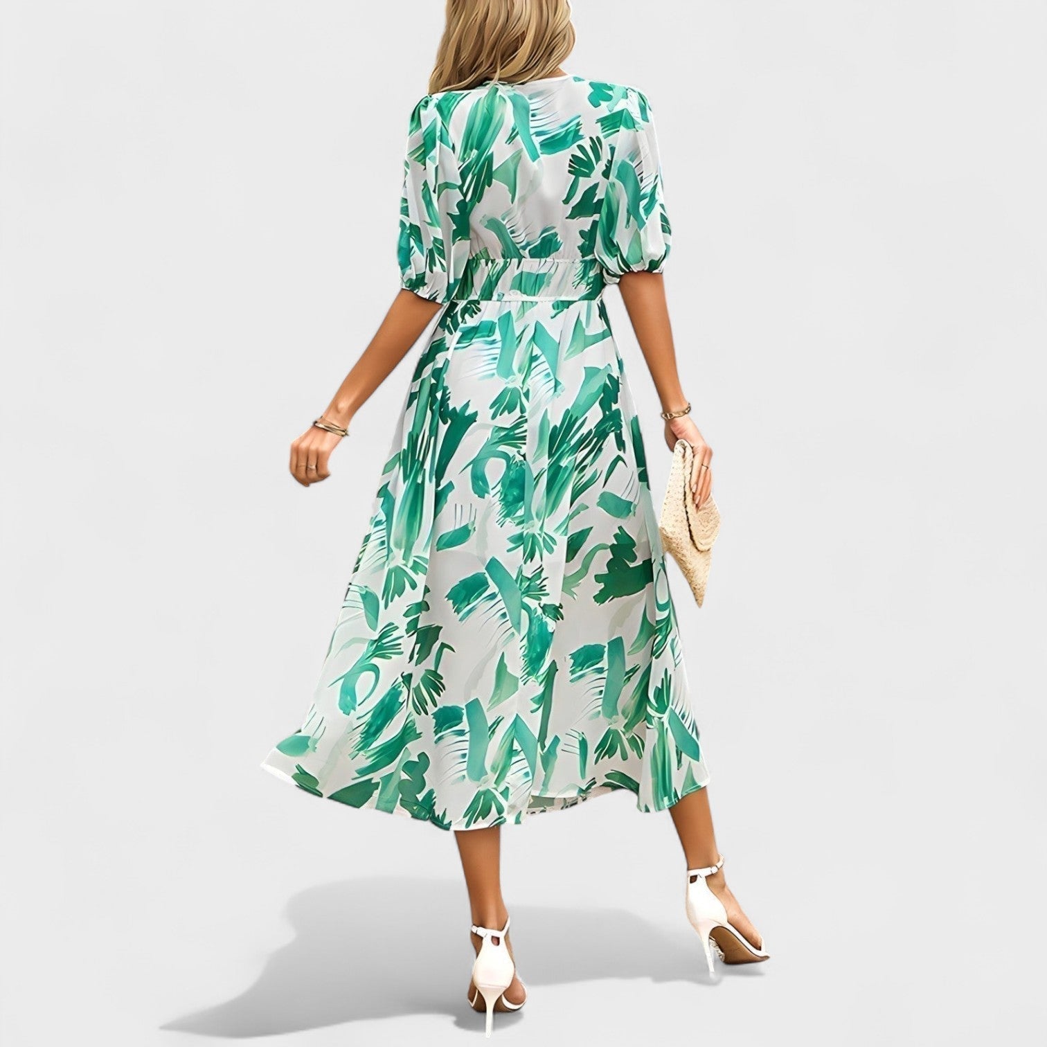 Clara | Elegantne lilleline midikleit