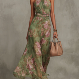 Sophie | Elegantne lillemustriga suvekleit