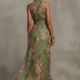 Sophie | Elegantne lillemustriga suvekleit