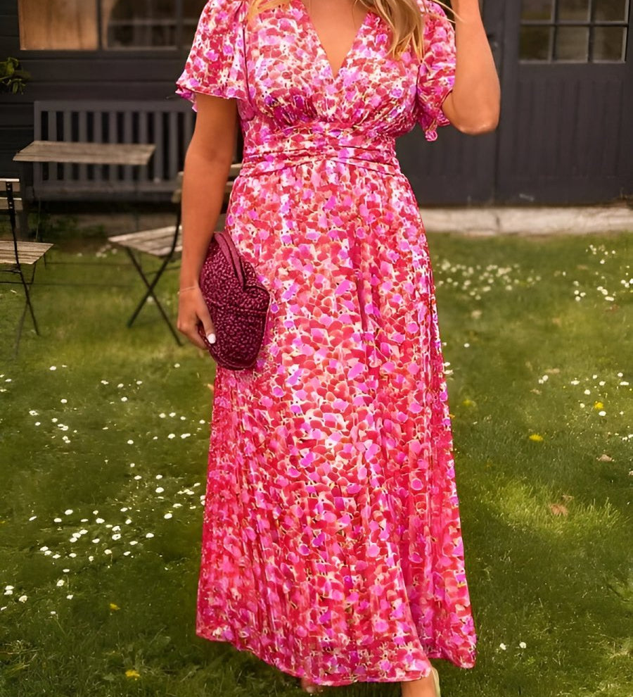 Sandra | Elegantne maksikleit V-kujulise kaelusega