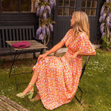 Sandra | Elegantne maksikleit V-kaelusega